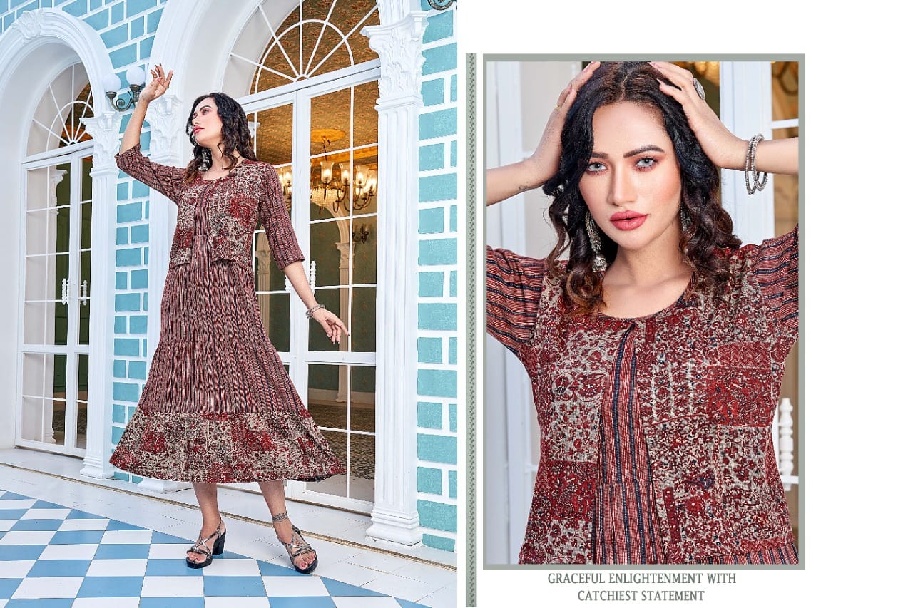 Rangoon Vol 10 By Kinti Anarkali Kurtis Catalog